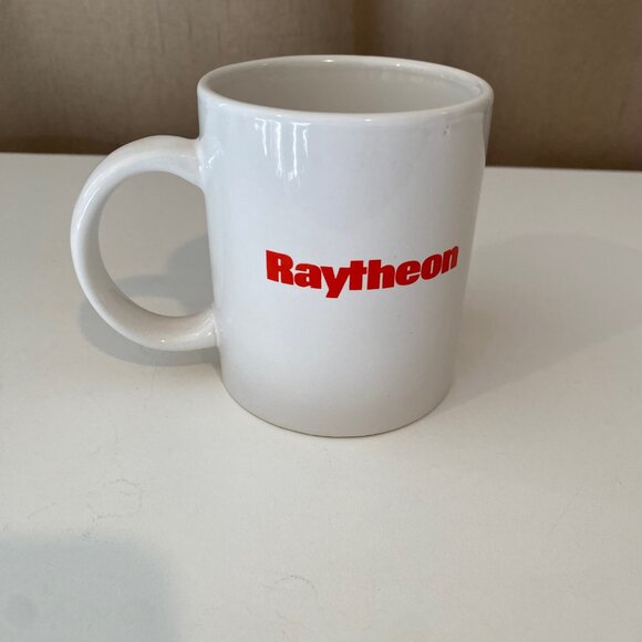 Vintage Raytheon TDWR Radio Station Mug White Ceramic‎ 3.75” - Picture 3 of 5